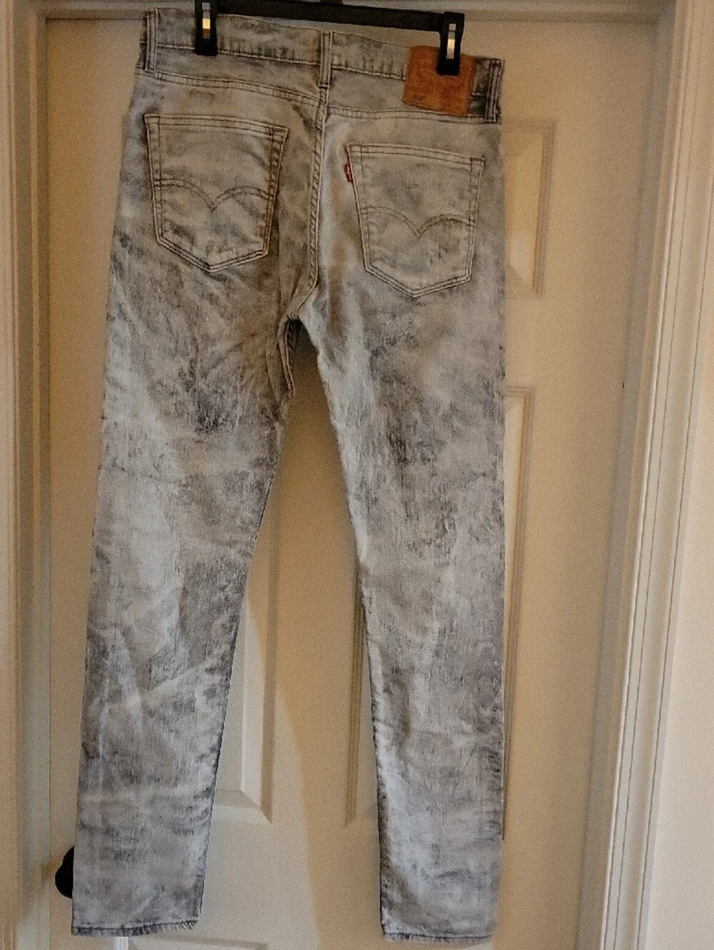 Levi's Men's White Acid-Wash Levi's 508 Jeans
